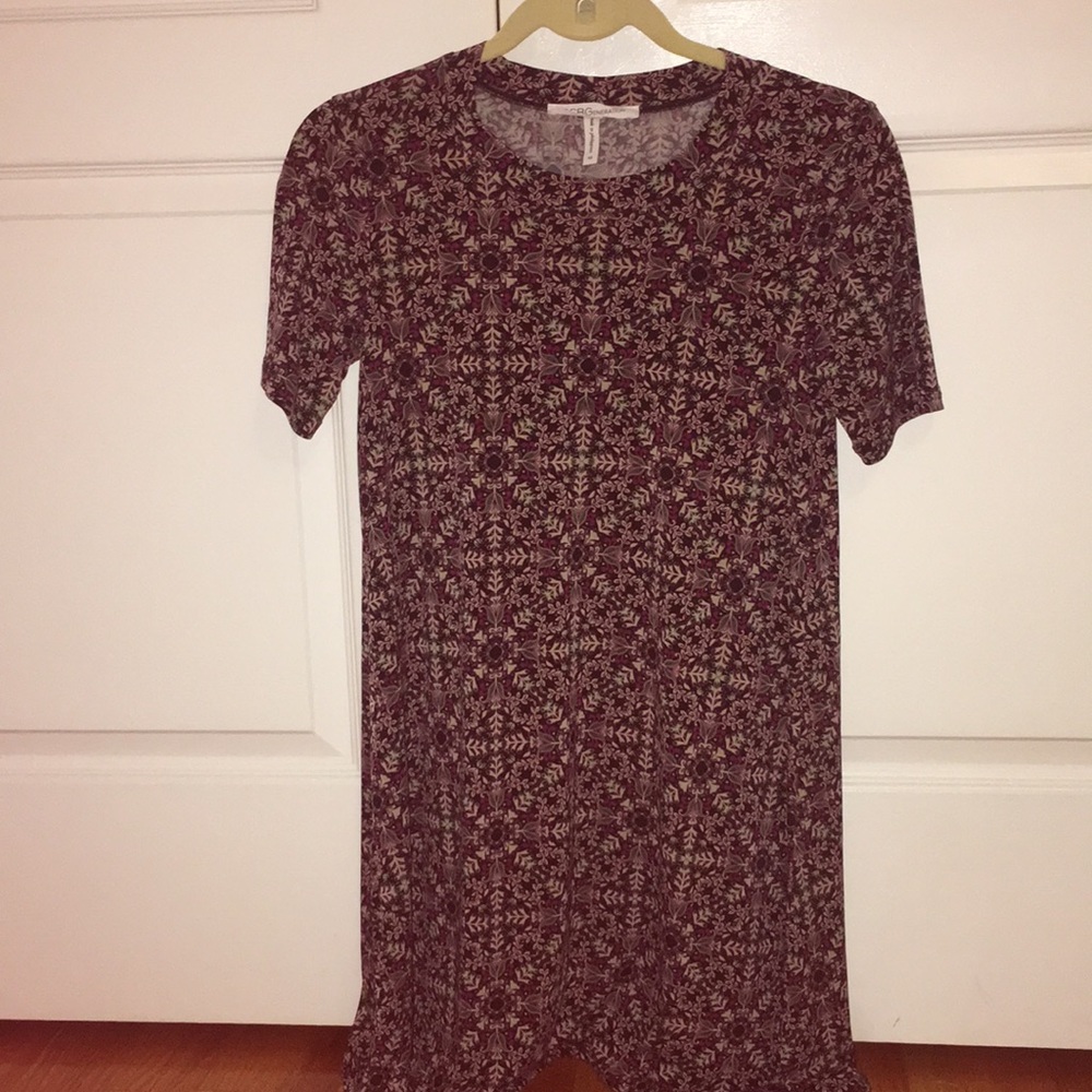 Short sleeve midi dress